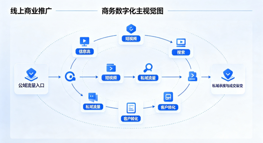 浑源县线上商业推广怎么做？全域流量闭环搭建与低成本转化实战指南